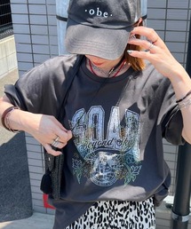 ストーンデコ&カレッジプリントTee