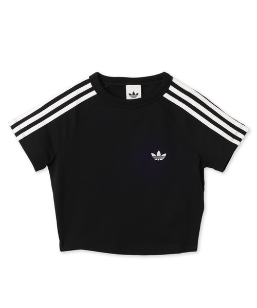 adidas(アディダス)の「adidas SST BABY TEE / アディダス SST ベビー Tシャツ(Tシャツ/カットソー・レディース・ブラック・S/M/L)」の4枚目の写真