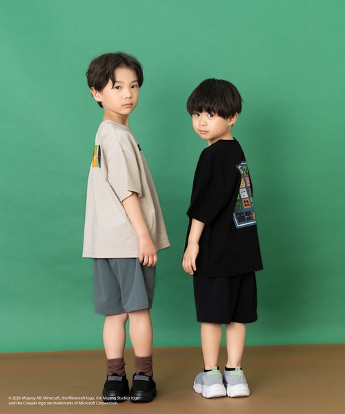 and D. petit main(アンドディープティマイン)の「【マインクラフト】アイコンブロックバック半袖T(Tシャツ/カットソー・キッズ・ブルーグレー/ホワイト/ブラック・140cm/130cm/110cm/150cm/120cm/100cm)」の8枚目の写真