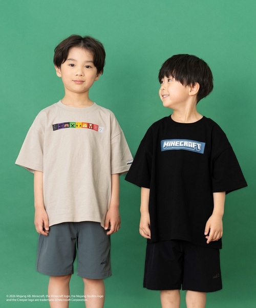 and D. petit main(アンドディープティマイン)の「【マインクラフト】アイコンブロックバック半袖T(Tシャツ/カットソー・キッズ・ブルーグレー/ホワイト/ブラック・140cm/130cm/110cm/150cm/120cm/100cm)」の9枚目の写真