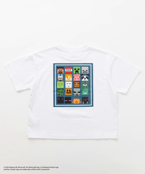 and D. petit main(アンドディープティマイン)の「【マインクラフト】アイコンブロックバック半袖T(Tシャツ/カットソー・キッズ・ブルーグレー/ホワイト/ブラック・140cm/130cm/110cm/150cm/120cm/100cm)」の12枚目の写真