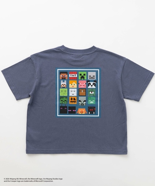 and D. petit main(アンドディープティマイン)の「【マインクラフト】アイコンブロックバック半袖T(Tシャツ/カットソー・キッズ・ブルーグレー/ホワイト/ブラック・140cm/130cm/110cm/150cm/120cm/100cm)」の14枚目の写真