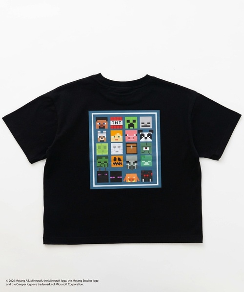 and D. petit main(アンドディープティマイン)の「【マインクラフト】アイコンブロックバック半袖T(Tシャツ/カットソー・キッズ・ブルーグレー/ホワイト/ブラック・140cm/130cm/110cm/150cm/120cm/100cm)」の16枚目の写真