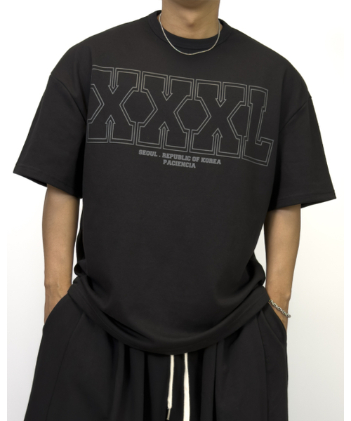 PACIENCIA(パシエンシア)の「トリプルエックス(Triple-X) オーバーサイズ 半袖 BLACK(Tシャツ/カットソー・メンズ・その他・XX-LARGE/LARGE/X-LARGE)」の1枚目の写真