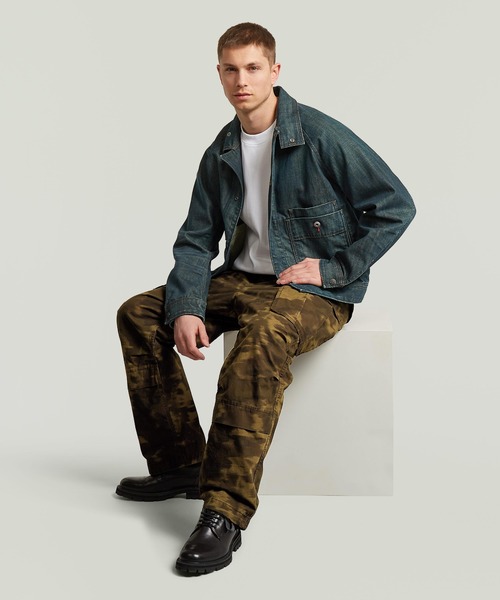 G-STAR（ジースター）の「Rovic 3D Relaxed Pants/立体裁断リラックスカーゴパンツ/オリジナルモーションカモ（カーゴパンツ・メンズ・グリーン系その他・30/30/29/30/33/30/32/30/31/30/28/30）」の4枚目の写真