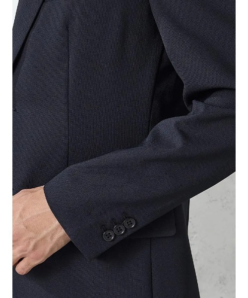 Perfect Suit FActory(パーフェクトスーツファクトリー)の「【洗える】シングルネイビージャケット【ビジカジのアンサーシリーズ!】(テーラードジャケット・メンズ・ネイビー・AB(L)/XL-AB/AB(M)/LL/S/L/M)」の9枚目の写真