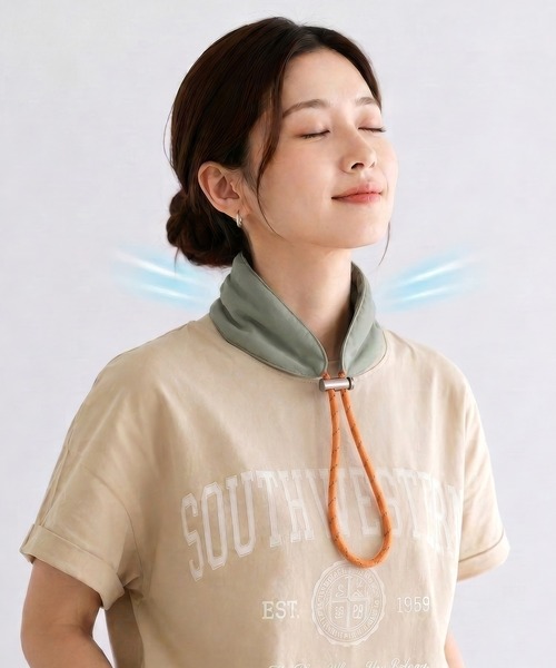 sankyo shokai(サンキョウショウカイ)の「長時間ひんやり持続 高吸水ポリマー入り ネッククーラー 保冷剤ポケット付き(アウトドアグッズ・レディース・カーキ系1/グレー系5/グレー系4/グレー系3/グレー系2/グレー系1/カーキ系5/カーキ系4/カーキ系3/カーキ系2・FREE)」の15枚目の写真