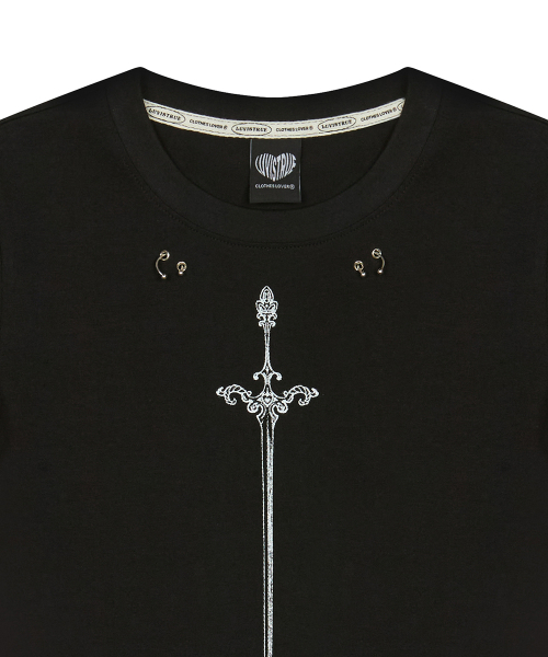 LUVISTRUE(ラヴイズトゥルー)の「BASIC SWORD TEE(BLACK)(Tシャツ/カットソー・レディース・その他・FREE)」の4枚目の写真