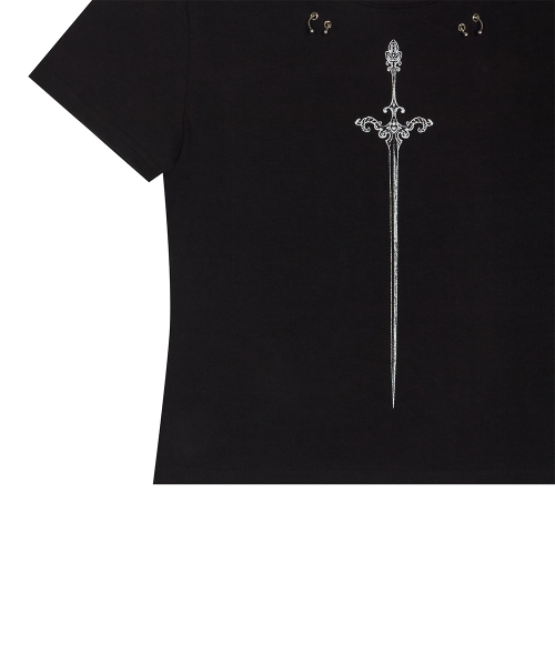 LUVISTRUE(ラヴイズトゥルー)の「BASIC SWORD TEE(BLACK)(Tシャツ/カットソー・レディース・その他・FREE)」の5枚目の写真