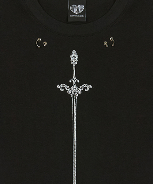 LUVISTRUE(ラヴイズトゥルー)の「BASIC SWORD TEE(BLACK)(Tシャツ/カットソー・レディース・その他・FREE)」の6枚目の写真
