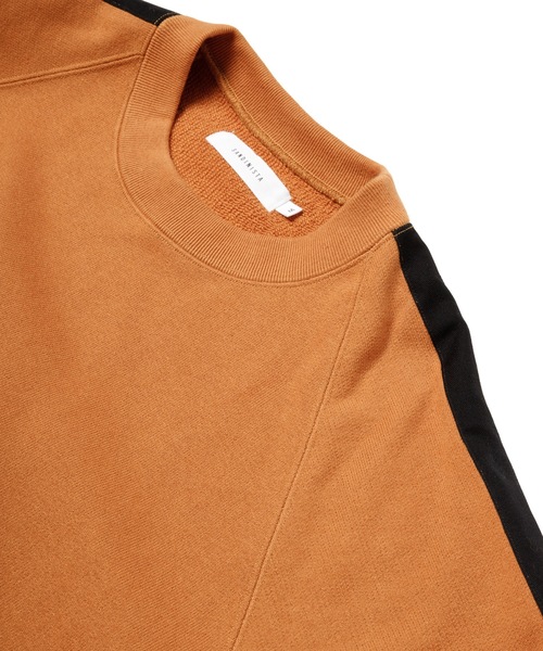 Sandinista(サンディニスタ)の「Tape Raglan Sweatshirt / サイドライン入りラグラントレーナー(スウェット・メンズ・オレンジ系その他/ブラック/ヘザーグレー・SMALL/LARGE/MEDIUM)」の6枚目の写真