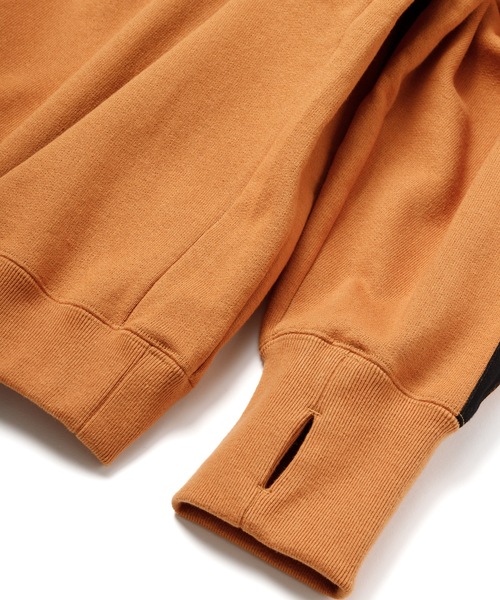 Sandinista(サンディニスタ)の「Tape Raglan Sweatshirt / サイドライン入りラグラントレーナー(スウェット・メンズ・オレンジ系その他/ブラック/ヘザーグレー・SMALL/LARGE/MEDIUM)」の7枚目の写真
