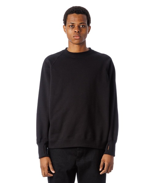 Sandinista(サンディニスタ)の「Tape Raglan Sweatshirt / サイドライン入りラグラントレーナー(スウェット・メンズ・オレンジ系その他/ブラック/ヘザーグレー・SMALL/LARGE/MEDIUM)」の10枚目の写真