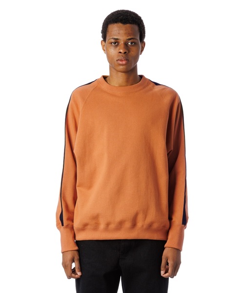 Sandinista(サンディニスタ)の「Tape Raglan Sweatshirt / サイドライン入りラグラントレーナー(スウェット・メンズ・オレンジ系その他/ブラック/ヘザーグレー・SMALL/LARGE/MEDIUM)」の11枚目の写真
