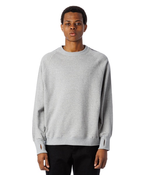 Sandinista(サンディニスタ)の「Tape Raglan Sweatshirt / サイドライン入りラグラントレーナー(スウェット・メンズ・オレンジ系その他/ブラック/ヘザーグレー・SMALL/LARGE/MEDIUM)」の12枚目の写真
