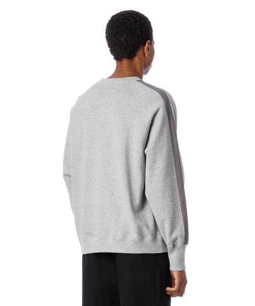 Sandinista(サンディニスタ)の「Tape Raglan Sweatshirt / サイドライン入りラグラントレーナー(スウェット・メンズ・オレンジ系その他/ブラック/ヘザーグレー・SMALL/LARGE/MEDIUM)」の14枚目の写真