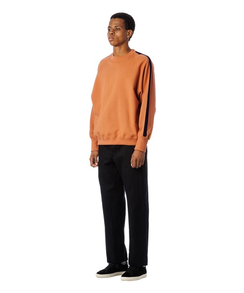 Sandinista(サンディニスタ)の「Tape Raglan Sweatshirt / サイドライン入りラグラントレーナー(スウェット・メンズ・オレンジ系その他/ブラック/ヘザーグレー・SMALL/LARGE/MEDIUM)」の21枚目の写真