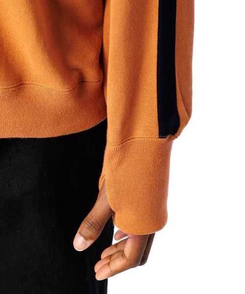 Sandinista(サンディニスタ)の「Tape Raglan Sweatshirt / サイドライン入りラグラントレーナー(スウェット・メンズ・オレンジ系その他/ブラック/ヘザーグレー・SMALL/LARGE/MEDIUM)」の16枚目の写真