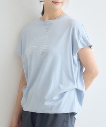 KATHARINE ROSS | 日本製ラメプリントTシャツ(Tシャツ/カットソー)