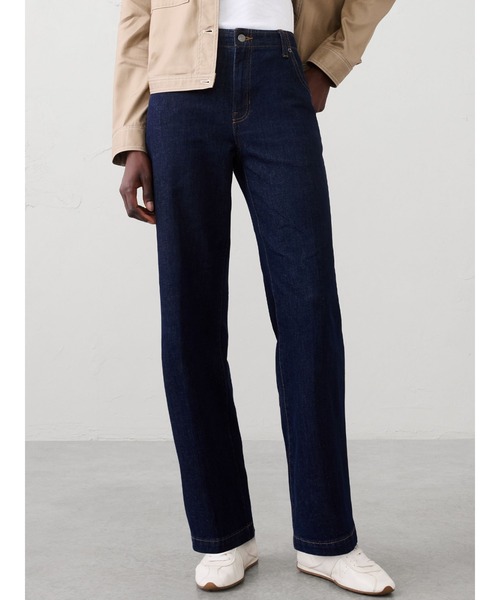 BANANA REPUBLIC FACTORY STORE(バナナリパブリック ファクトリーストア)の「BANANA REPUBLIC FACTORY STORE ストレートハイライズ テーラードジーンズ(デニムパンツ・レディース・ブルー/インディゴブルー・24/25/26/27/28)」の1枚目の写真