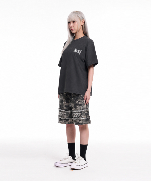 CREAM SODA LAB(クリームソーダラボ)の「シーアルエスディーエル スモールロゴガーメントダイピグメント半袖Tシャツスモーキーチャコールホワイト(Tシャツ/カットソー・メンズ・その他・LARGE/X-LARGE)」の3枚目の写真