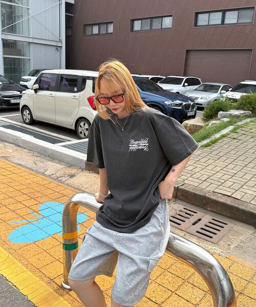 CREAM SODA LAB(クリームソーダラボ)の「シーアルエスディーエル スモールロゴガーメントダイピグメント半袖Tシャツスモーキーチャコールホワイト(Tシャツ/カットソー・メンズ・その他・LARGE/X-LARGE)」の8枚目の写真