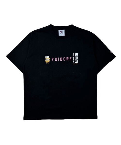 GLOSTER(グロスター)の「【YOIDORE/ヨイドレ】二件目どうする?コラボTEE(Tシャツ/カットソー・メンズ・オフホワイト/ブラック/ミント・M/L)」の1枚目の写真
