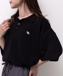 POLOCHAMPS(ポロチャンプス)/ワンポイント刺繍 ポロシャツ 半端袖 オーバーFIT/POLOSHIRT