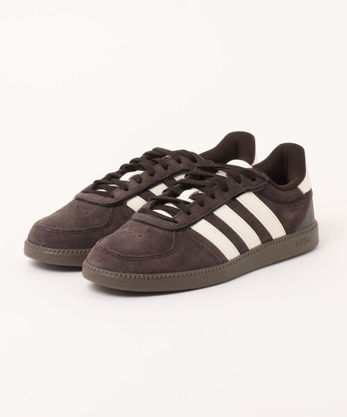 adidas(アディダス)の「ADIDAS アディダス BREAKNET SLEEK SUEDE ブレイクネット スリーク スエード KK2224 ABC-MART限定 *AURO/OFFW/GUM5(スニーカー・レディース・ブラウン・25.5cm/23.0cm/22.5cm/26.0cm/25.0cm/24.5cm/24.0cm/23.5cm/22.0cm)」の1枚目の写真