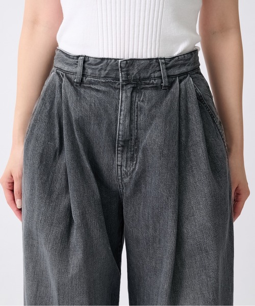 TANAKA（タナカ）の「【TANAKA/タナカ】別注 HAKAMA JEAN TROUSERS/ハカマジーントラウザーズ/ワイドデニムパンツ（デニムパンツ・レディース・グレー・26/25）」の5枚目の写真