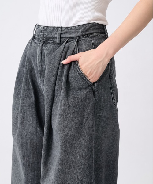 TANAKA（タナカ）の「【TANAKA/タナカ】別注 HAKAMA JEAN TROUSERS/ハカマジーントラウザーズ/ワイドデニムパンツ（デニムパンツ・レディース・グレー・26/25）」の6枚目の写真