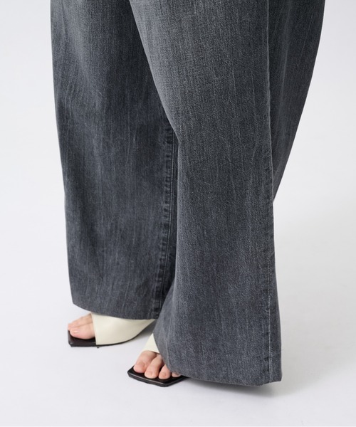 TANAKA（タナカ）の「【TANAKA/タナカ】別注 HAKAMA JEAN TROUSERS/ハカマジーントラウザーズ/ワイドデニムパンツ（デニムパンツ・レディース・グレー・26/25）」の7枚目の写真