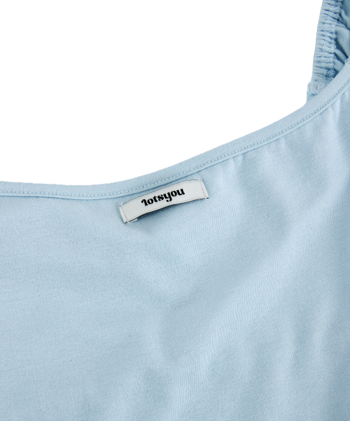 LOTSYOU(ロッツユー)の「Ella Shrring T-shirt Sky Blue(Tシャツ/カットソー・レディース・その他・SMALL)」の5枚目の写真