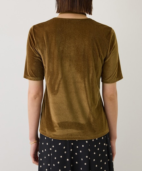ROPE'（ロペ）の「チョーカーコード付きシアーベロアTシャツ/イージーケア（Tシャツ/カットソー・レディース・ブラウン/キャメル/オフホワイト・38）」の22枚目の写真