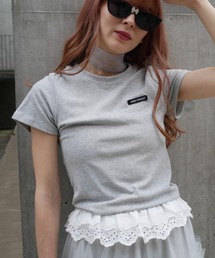 HONEY MI HONEY（ハニーミーハニー）の「cotton lace frill t-shirt（Tシャツ/カットソー）」