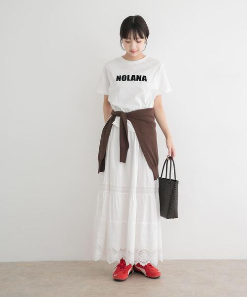ITEMS URBANRESEARCH(アイテムズ アーバンリサーチ)の「コットンレーススカート(スカート・レディース・ブラック/ホワイト・FREE)」の6枚目の写真
