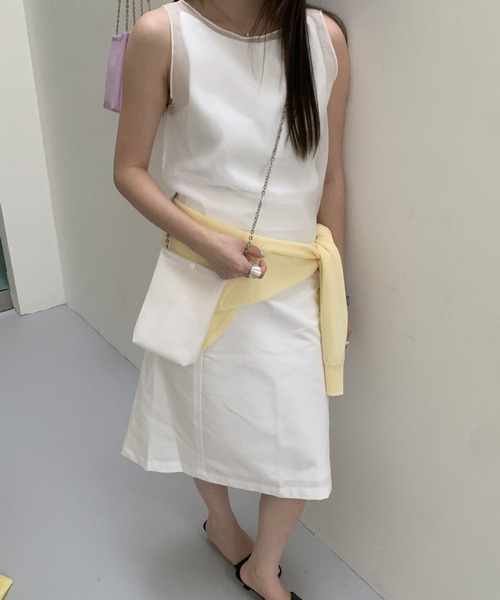 LA VORAGINE(ラ ヴォラジネ)の「ジェリーチェーンショルダーBAG/Jelly chain shoulder bag(ショルダーバッグ・レディース・ライトピンク/グリーン/Purple/White/PINK・FREE)」の6枚目の写真