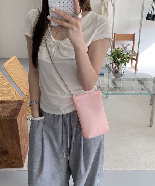 LA VORAGINE(ラ ヴォラジネ)の「ジェリーチェーンショルダーBAG/Jelly chain shoulder bag(ショルダーバッグ・レディース・ライトピンク/グリーン/Purple/White/PINK・FREE)」の11枚目の写真