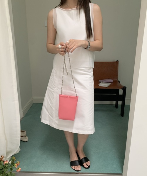 LA VORAGINE(ラ ヴォラジネ)の「ジェリーチェーンショルダーBAG/Jelly chain shoulder bag(ショルダーバッグ・レディース・ライトピンク/グリーン/Purple/White/PINK・FREE)」の12枚目の写真