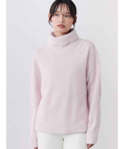 TONAL(トーナル)の「FOX×CASHMERE タートルニット(ニット/セーター・レディース・ベージュ/ミント/オフホワイト/グレー/ベビーピンク・MEDIUM)」の17枚目の写真