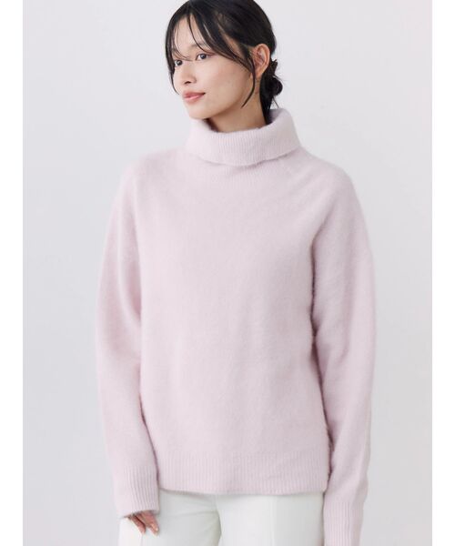 TONAL(トーナル)の「FOX×CASHMERE タートルニット(ニット/セーター・レディース・ベージュ/ミント/オフホワイト/グレー/ベビーピンク・MEDIUM)」の18枚目の写真
