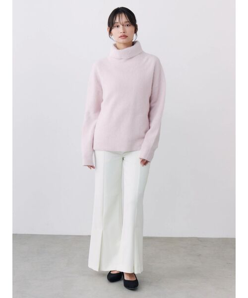 TONAL(トーナル)の「FOX×CASHMERE タートルニット(ニット/セーター・レディース・ベージュ/ミント/オフホワイト/グレー/ベビーピンク・MEDIUM)」の22枚目の写真
