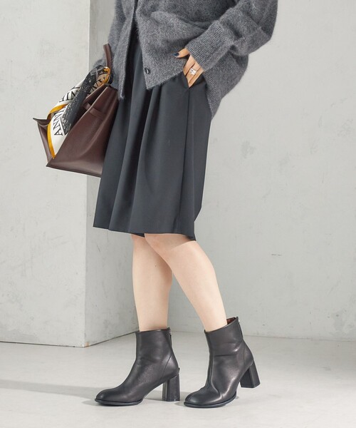 SHIPS(シップス)の「〈手洗い可能〉タック ギャザー ハーフ パンツ(その他パンツ・レディース・ブラック/チャコールグレー・ONE SIZE)」の15枚目の写真