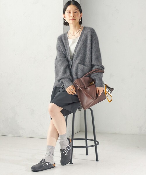 SHIPS(シップス)の「〈手洗い可能〉タック ギャザー ハーフ パンツ(その他パンツ・レディース・ブラック/チャコールグレー・ONE SIZE)」の18枚目の写真