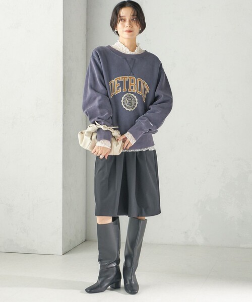SHIPS(シップス)の「〈手洗い可能〉タック ギャザー ハーフ パンツ(その他パンツ・レディース・ブラック/チャコールグレー・ONE SIZE)」の20枚目の写真