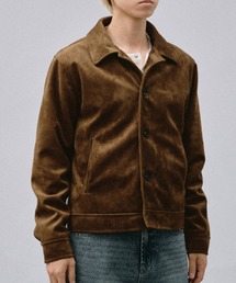 Adoon plain（アドーンプレーン）の「Faux Suede Compact Jacket / フェイクスエードコンパクトジャケット（ブルゾン）」