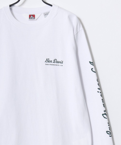 BEN DAVIS(ベンデイビス)の「BEN DAVIS/ベンデイビス GRAPHIC LS TEE/ストリート バックプリント ロゴ ワンポイント 長袖Tシャツ/ロンT/レディース メンズ(Tシャツ/カットソー・メンズ・ブラック/ホワイト/ネイビー・XL/L/M)」の4枚目の写真