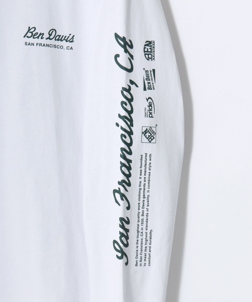 BEN DAVIS(ベンデイビス)の「BEN DAVIS/ベンデイビス GRAPHIC LS TEE/ストリート バックプリント ロゴ ワンポイント 長袖Tシャツ/ロンT/レディース メンズ(Tシャツ/カットソー・メンズ・ブラック/ホワイト/ネイビー・XL/L/M)」の20枚目の写真