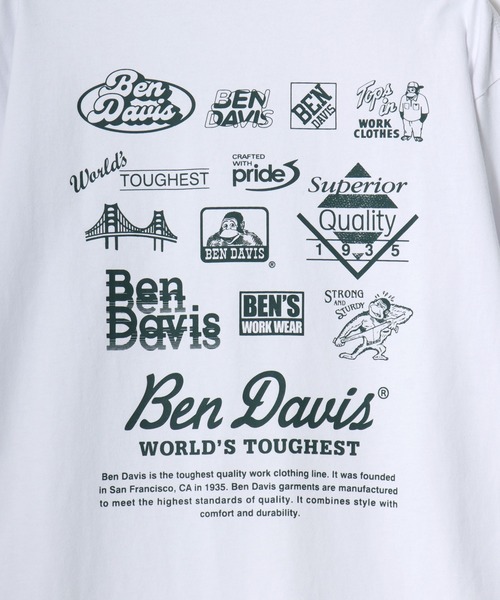 BEN DAVIS(ベンデイビス)の「BEN DAVIS/ベンデイビス GRAPHIC LS TEE/ストリート バックプリント ロゴ ワンポイント 長袖Tシャツ/ロンT/レディース メンズ(Tシャツ/カットソー・メンズ・ブラック/ホワイト/ネイビー・XL/L/M)」の21枚目の写真