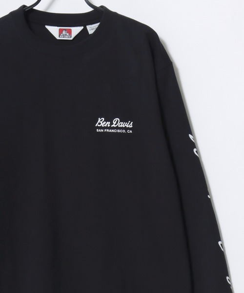 BEN DAVIS(ベンデイビス)の「BEN DAVIS/ベンデイビス GRAPHIC LS TEE/ストリート バックプリント ロゴ ワンポイント 長袖Tシャツ/ロンT/レディース メンズ(Tシャツ/カットソー・メンズ・ブラック/ホワイト/ネイビー・XL/L/M)」の6枚目の写真